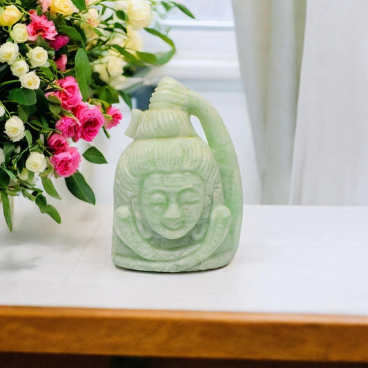 Amazonite Lord Shiva Head - 7.62 cm