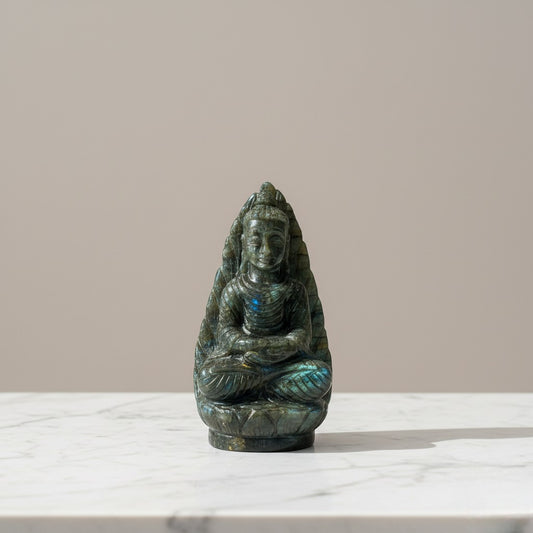Labrodorite Buddha