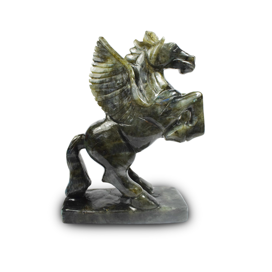 Labrodorite Unicorn -  20.32 cm Sculpture Hand Carved, 1755 Gram
