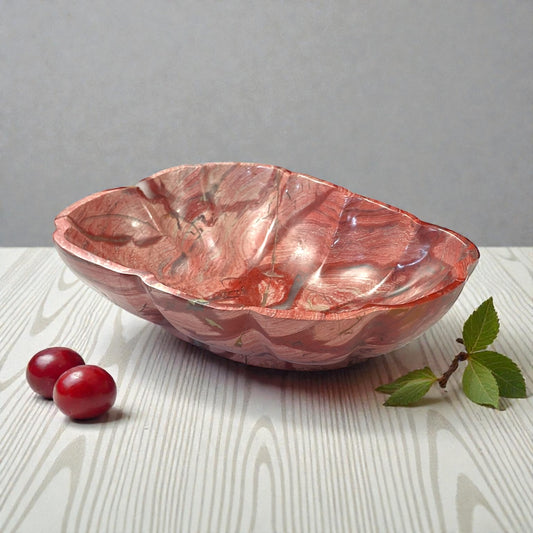 Pink Imerial Jasper Bowl