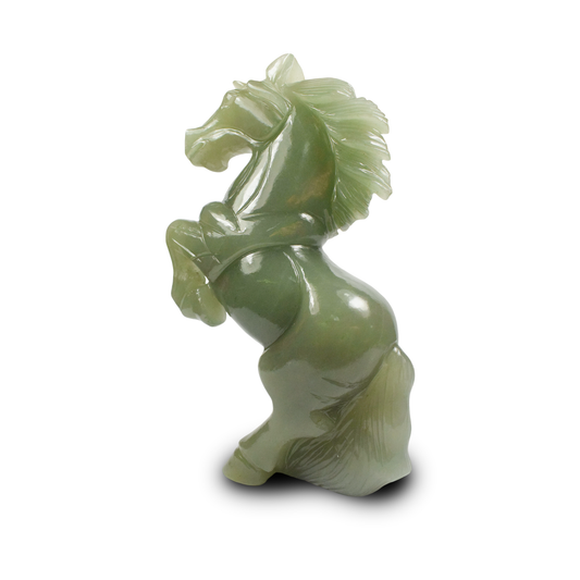 Green Aventurine Unicorn Sculpture Hand Carved - 25.4 cm Sculpture Hand Carved, 1895 Gram