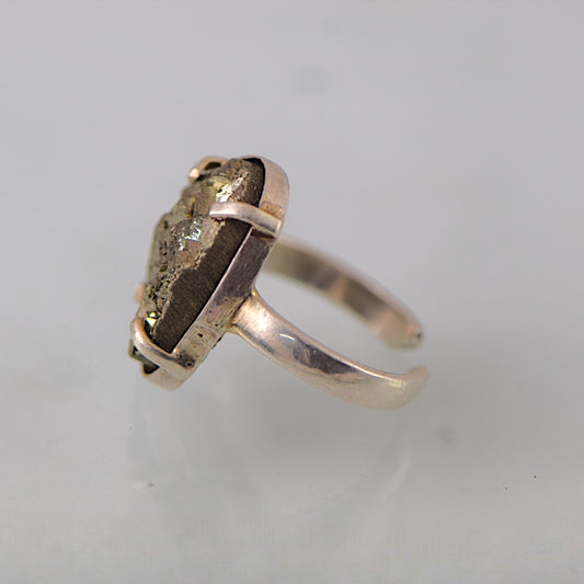 Golden Pyrite Money Magnet Ring / Money,Wealth & Abundance