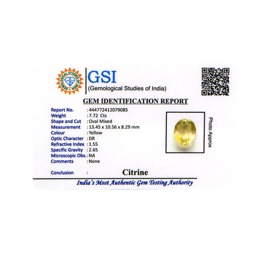 Citrine - 7.72 Carat / AA-Quality
