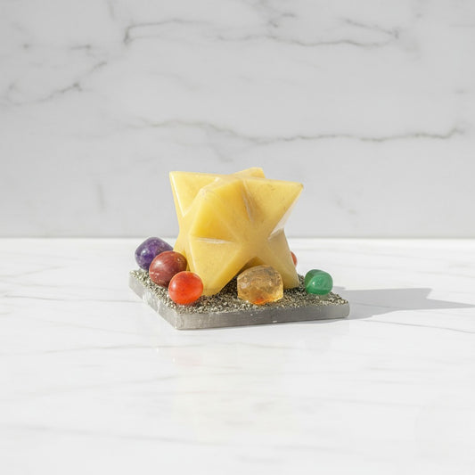 Yellow Aventurine Merkaba yantra