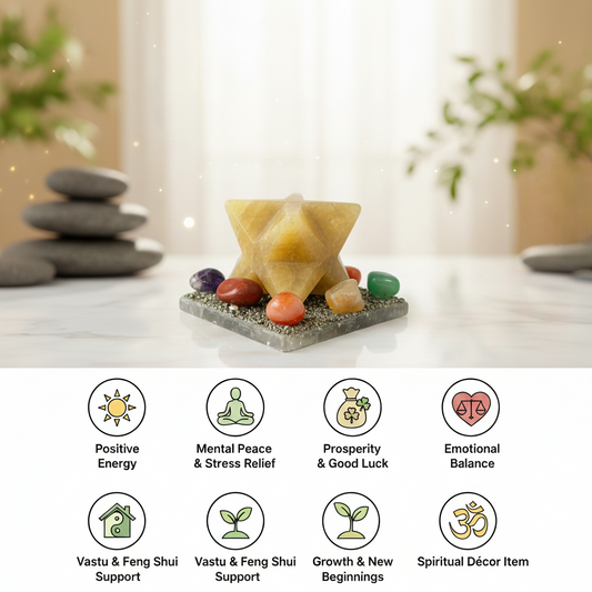 Yellow Aventurine Merkaba yantra