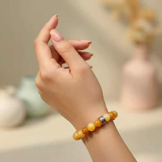 Yellow Aventurine – Stone of Confidence, Positivity Bracelet 8mm Beads