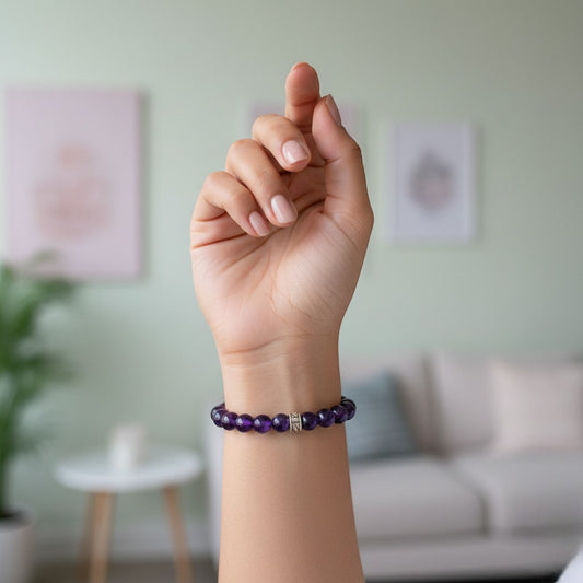 Premium Amethyst Gemstone Bracelet