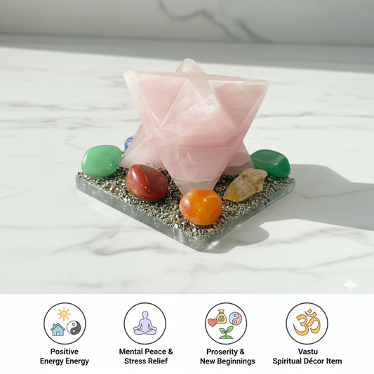 Rose Quartz Merkaba Yantra