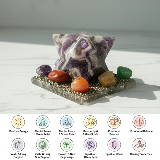 Amethyst Merkaba Yantra