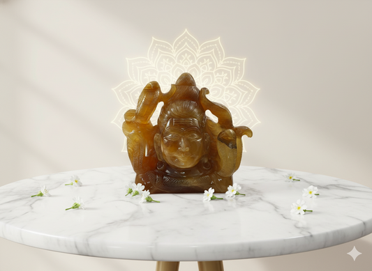 Yellow Fluorite shiva