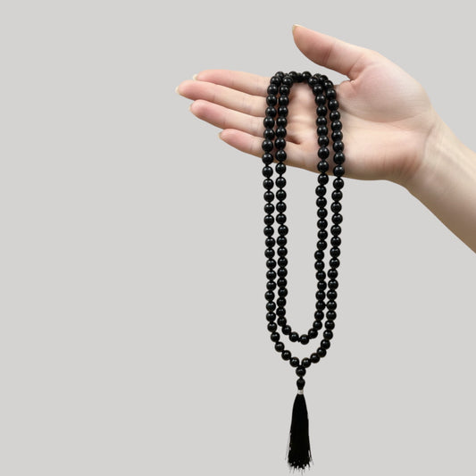 Black Obsidian Mala (108 beads) 8 mm