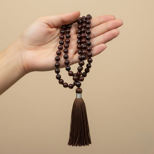 Brecciated Red Jasper Mala (108 beads) 8 mm