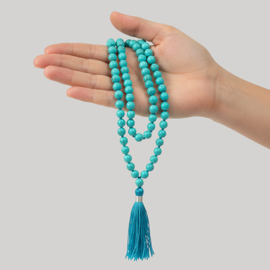 Turquaise Mala (108 beads) 8 mm