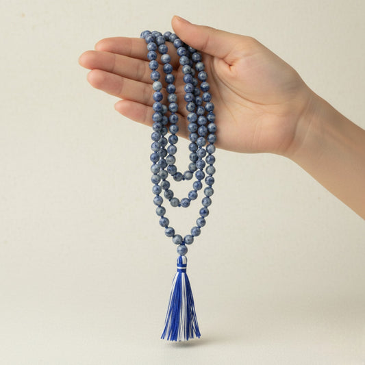 Sodalite Mala (108 beads) 8 mm