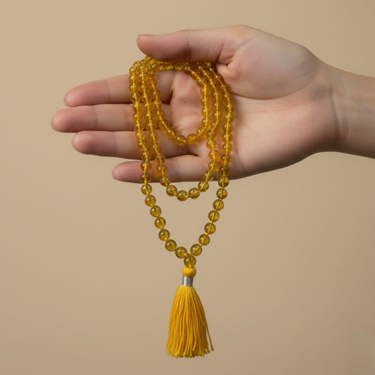 Citrine Mala (108 beads) 8 mm