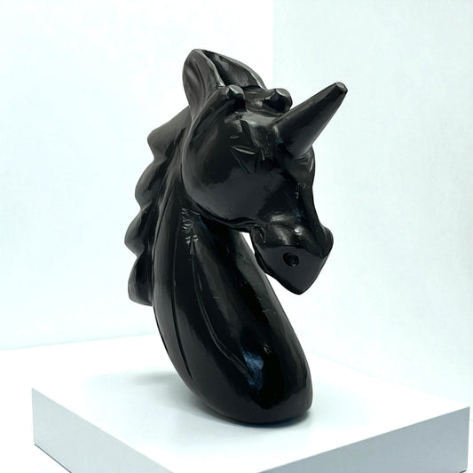 Black obsidian Unicone