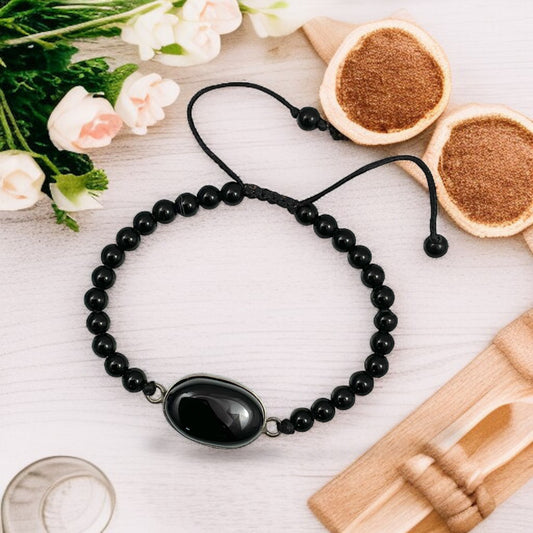 Black Agate (Hakik) Bracelet