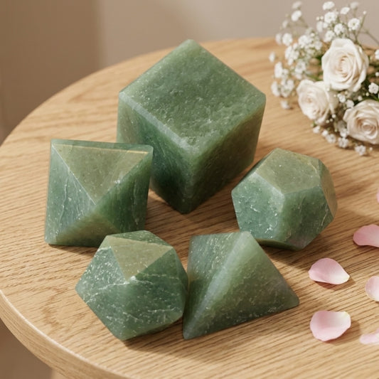 Green Aventurine Geometry Set