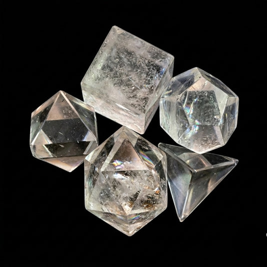 Clear Quartz Geometry Set
