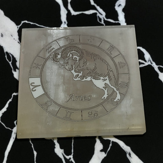 Selenite Square Charging Plate