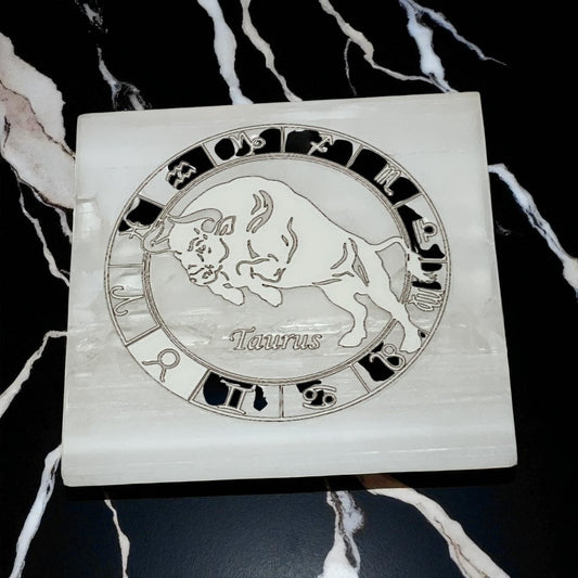 Selenite Square Charging Plate