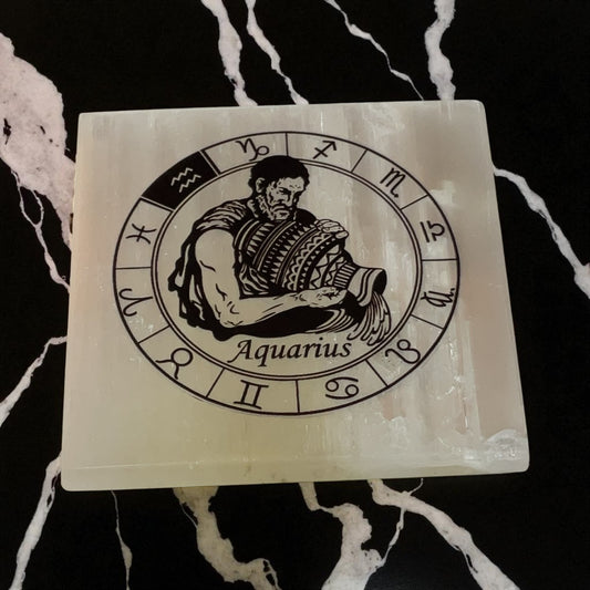 Selenite Square Charging Plate