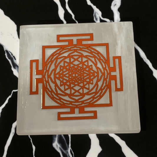 Selenite Square Charging Plate