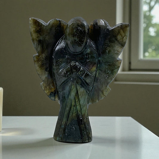 Labrodorite Angel Statue