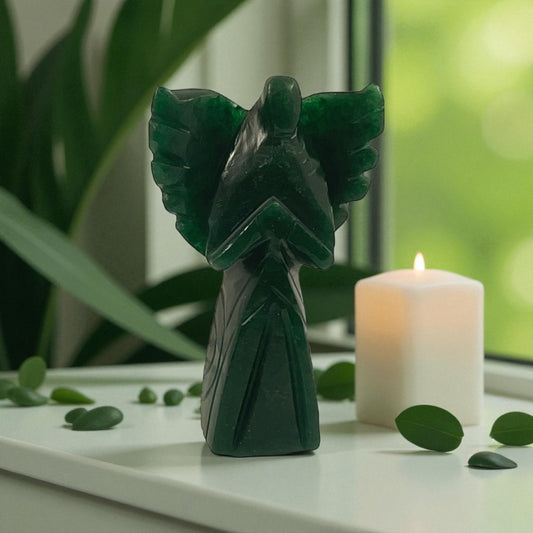 Green Aventurine Angel Statue