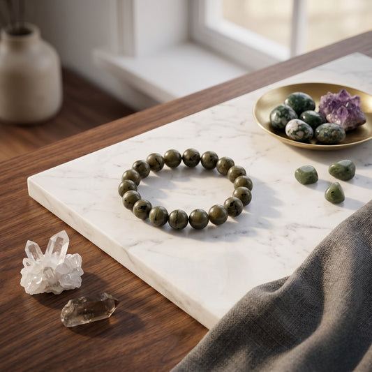 Labradorite Bracelet 10 MM Beads