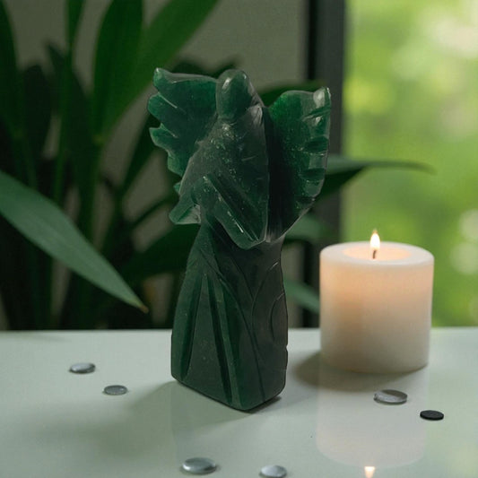 Green Aventurine Angel Statue