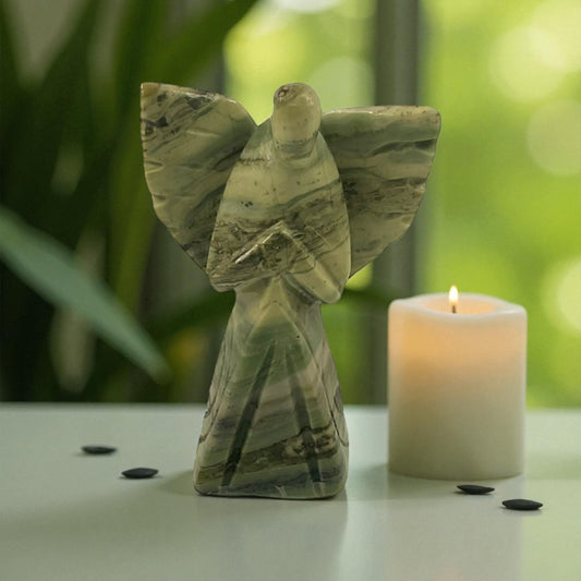 Serpentine Angel Statue