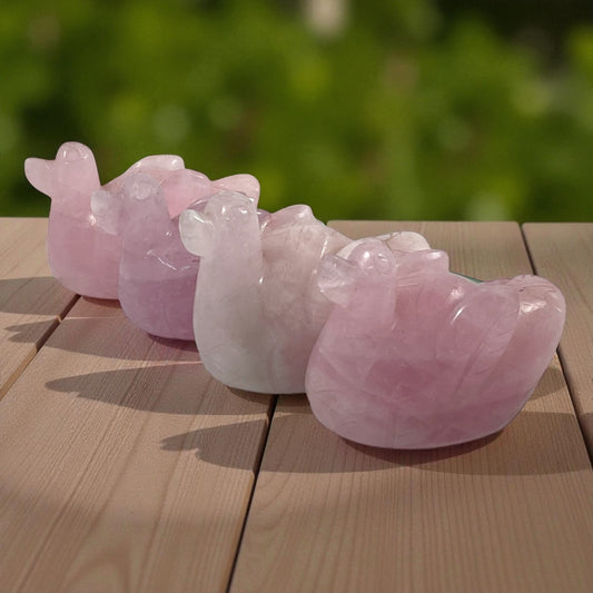 Rose Quartz Ducks