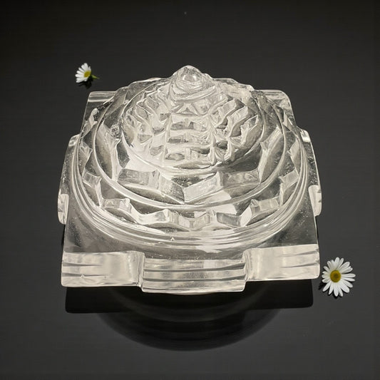 Clear Quartz Shri Yantra