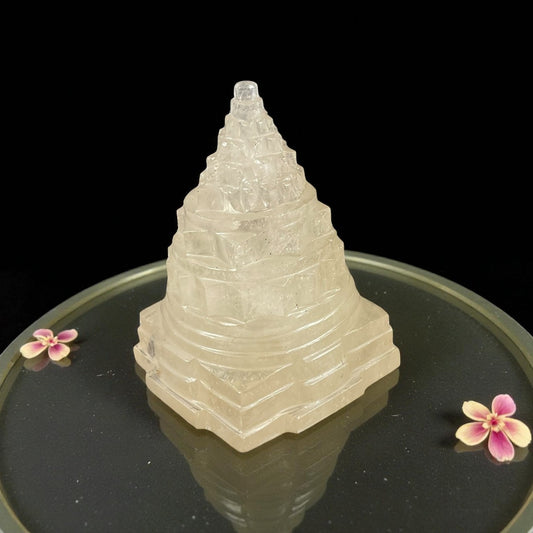 Clear Quartz Shri Yantra