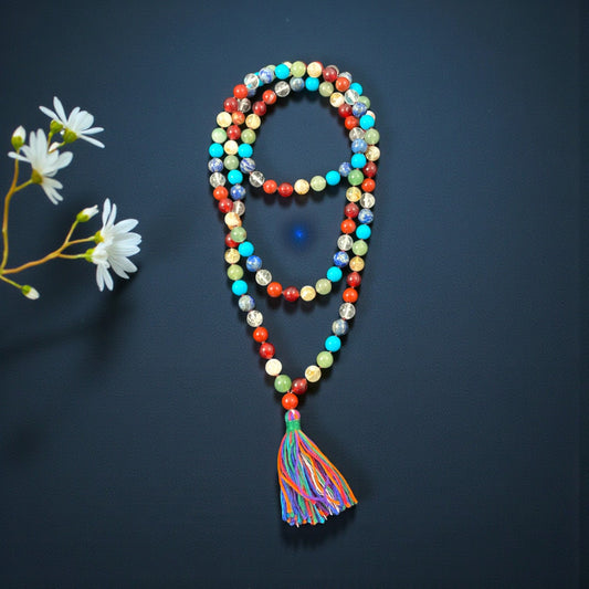 7 Chakra Mala (108 beads) 8 mm