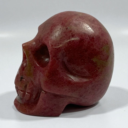 Rhodonite Skull