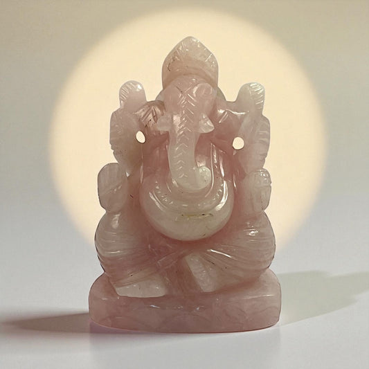Rose Quartz Ganesha