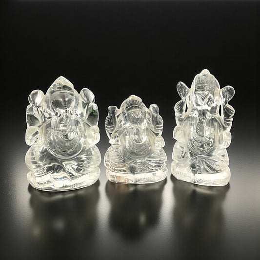 Clear Quartz Ganesha