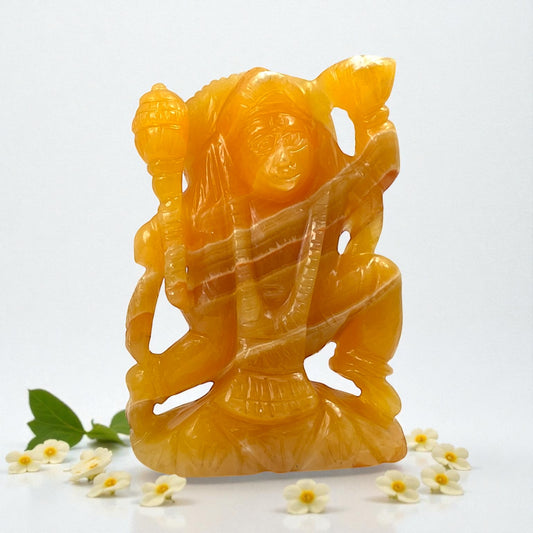 Yellow Calsite Hanuman