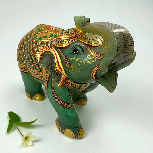 Green Aventurine Elephant