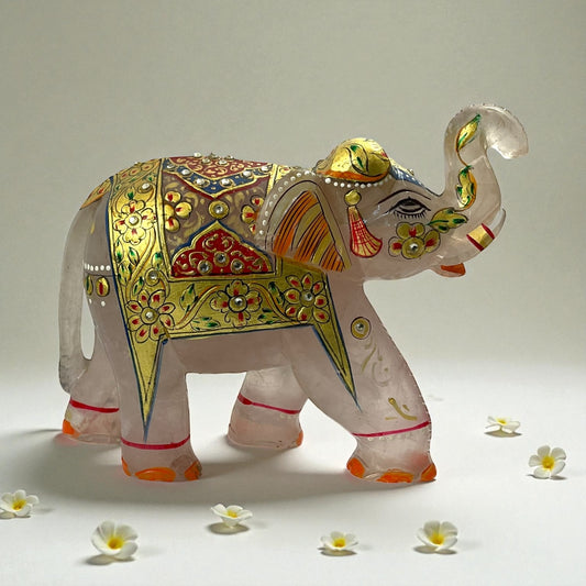 Rose Quartz Elephant