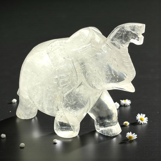 Clear Quartz Elephant