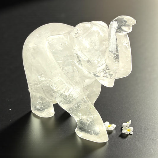 Clear Quartz Elephant