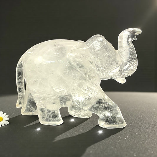 Clear Quartz Elephant