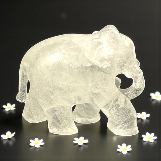 Clear Quartz Elephant