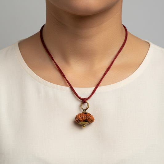 14 Mukhi Rudraksha Gold-Plated Pendant