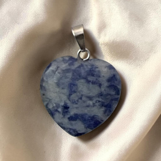 Sodalite Heart Pendant