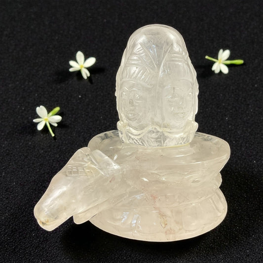 Clear Quartz Shivling 5 face