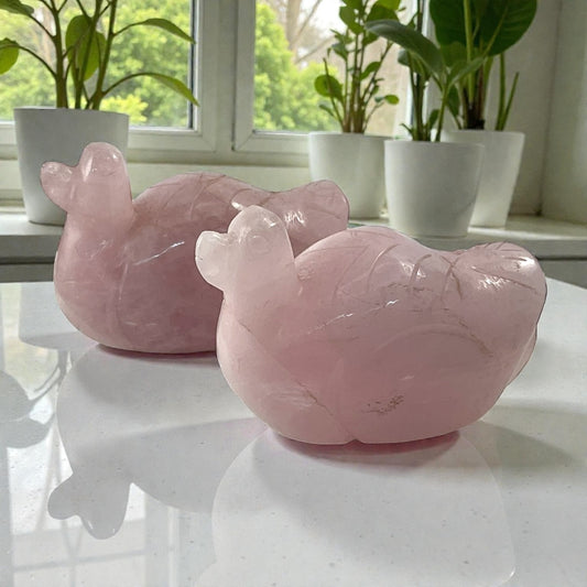 Rose Quartz Duck